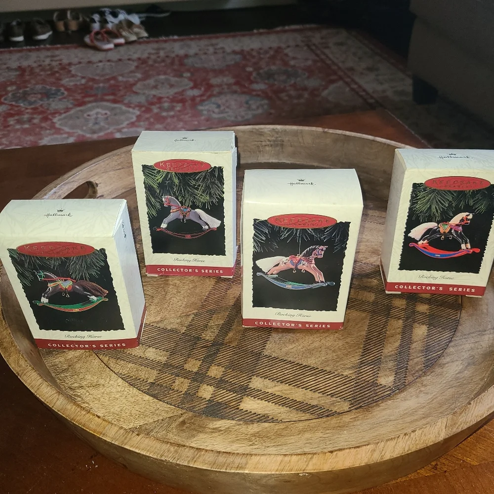 Hallmark Keepsake Rocking Horses 1993,1994,1995 & 1996